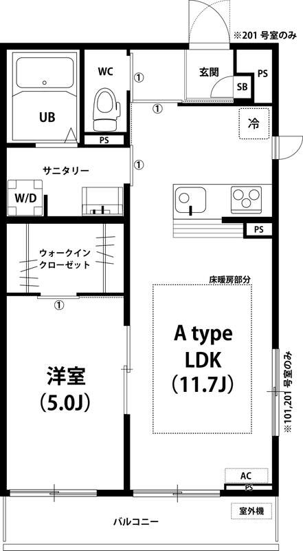 リブリ・クレールⅢの間取り