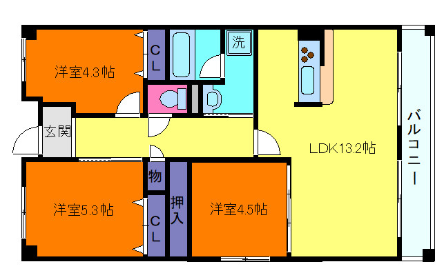 摩耶コート壱番館の間取り