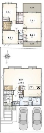 港北区篠原東2丁目新築戸建の画像