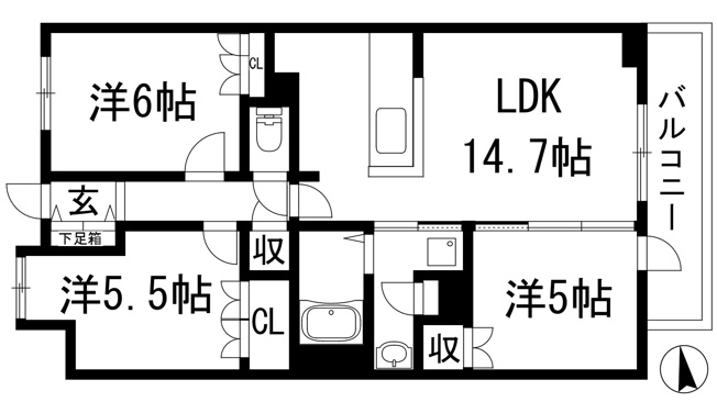 【間取り】 | ザ・パークハウス宝塚
