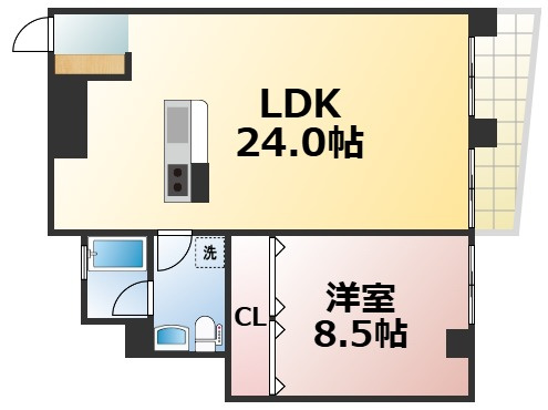 【間取り】 | レオーネ寺田町東　仲介手数料無料