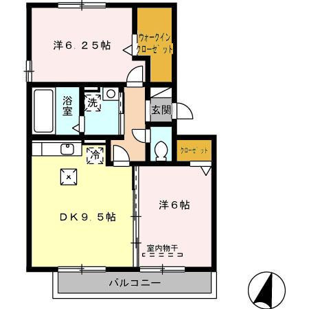 Ｆ<エフ>　　刈谷市近郊の賃貸はクラスホーム刈谷店の間取り