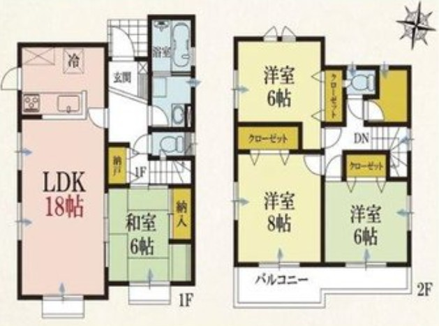 【中古戸建】本庄市小島3丁目　の間取り|■間取り図｜敷地面積：302.04（約91.36坪）　建物面積：108.47（約32.81坪）