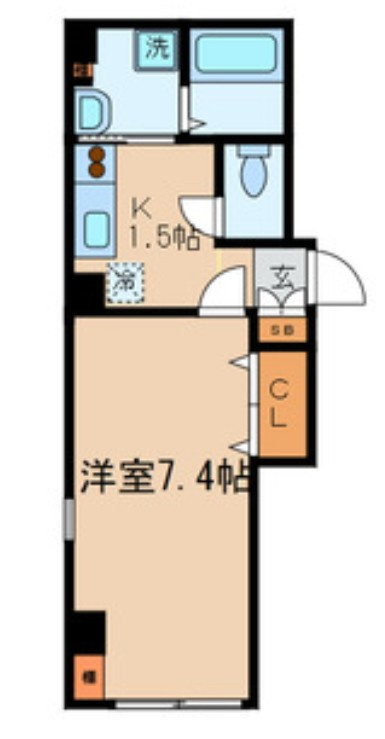 ＨＯＫＵＳＡＩ．Ｂ．Ｌ．Ｄの間取り|間取りです。