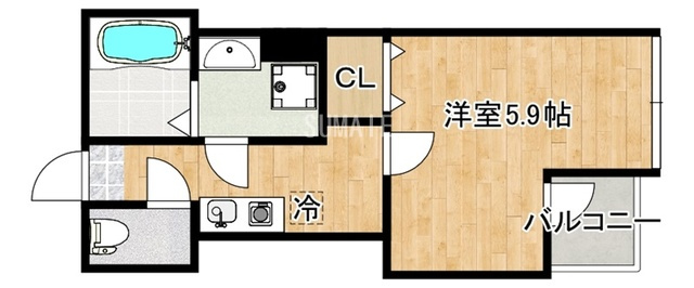 アプローズ赤羽の間取り|間取り図です。