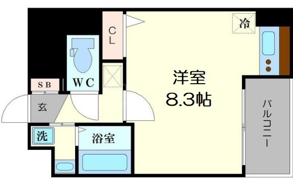 【間取り】 | ラナップスクエア難波南