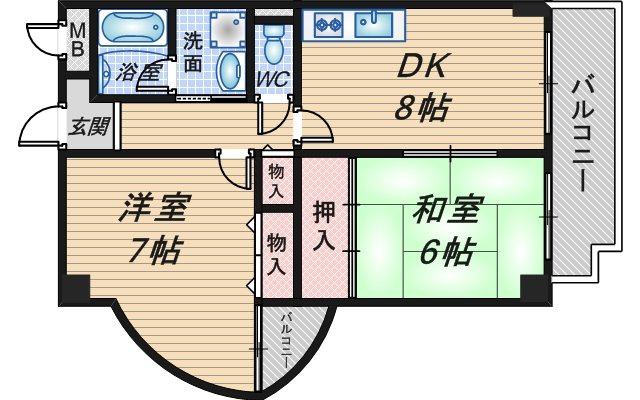 ホープ清風荘の間取り