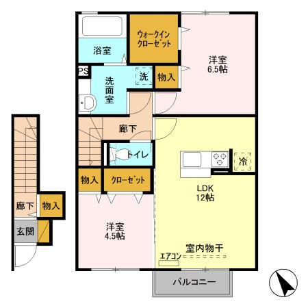 Owen Stanley(オーエンスタンレー) Bの間取り