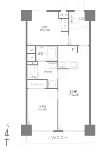 【間取り】 | カーサ中村