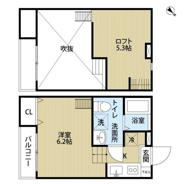 ＫＡＨＡＬＥ松戸Ａの間取り