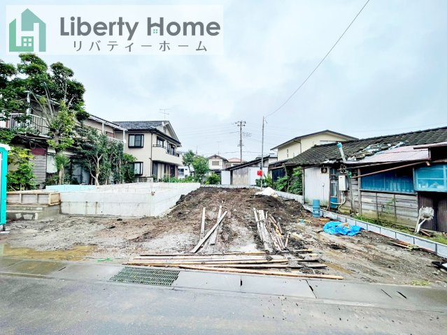 土浦市中村南第12　新築戸建の前面道路含む現地写真