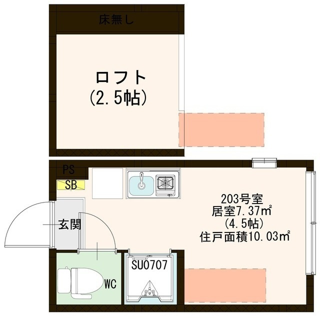 ORACLE SHIN-OKUBOの間取り