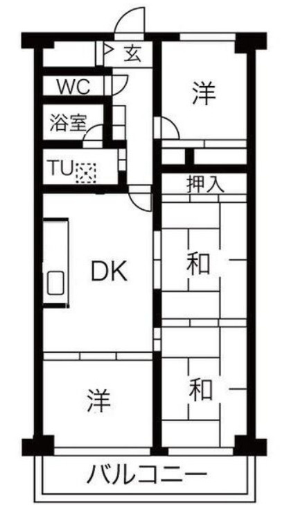 シャルム小阪参番館の間取り