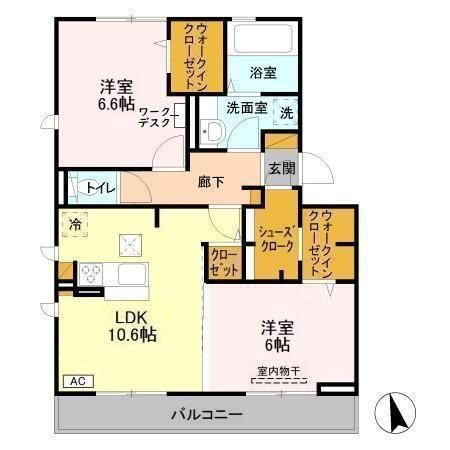 バリスサイト　Bの間取り