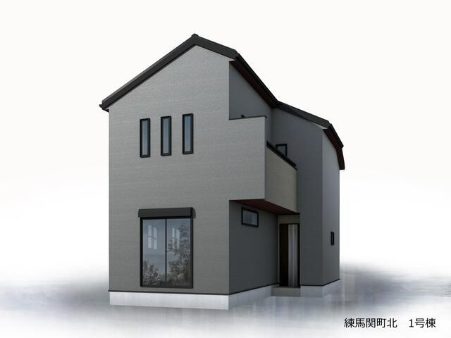 練馬区関町北4丁目　新築戸建の完成予想図|外観パース

現地ご見学希望・資料請求などお気軽にお問い合わせ下さい！
03-5990-5201