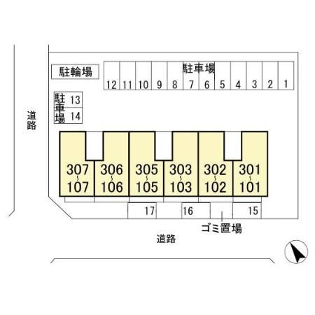 パインヒルズ胡録台の区画図