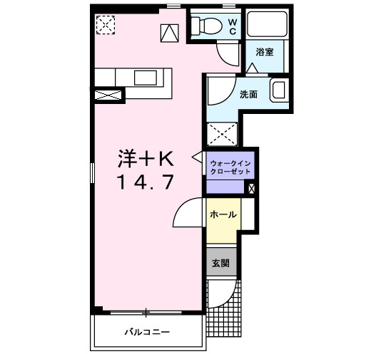 ミニョンⅠ番館の間取り