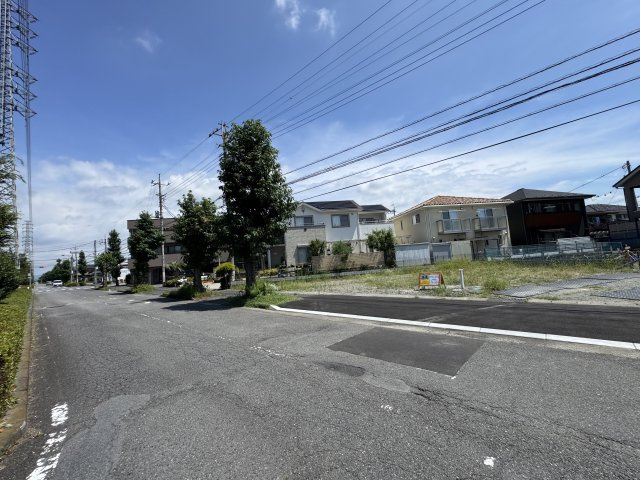 新築　高崎中居町4丁目　1号棟の前面道路含む現地写真|現地写真　西側接道幅員約23.2ｍ