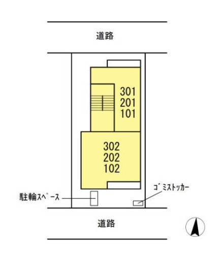 ＰＲＥＬＵＤＥ池尻の区画図