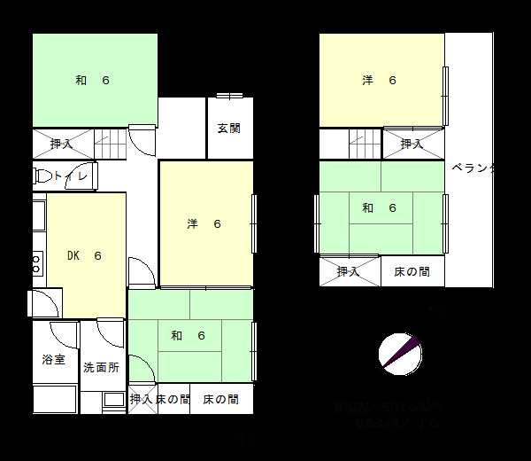 白鳥台一戸建の間取り