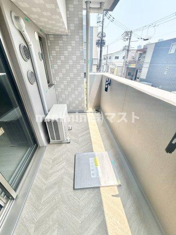 大阪市港区田中２丁目の賃貸マンションのバルコニー