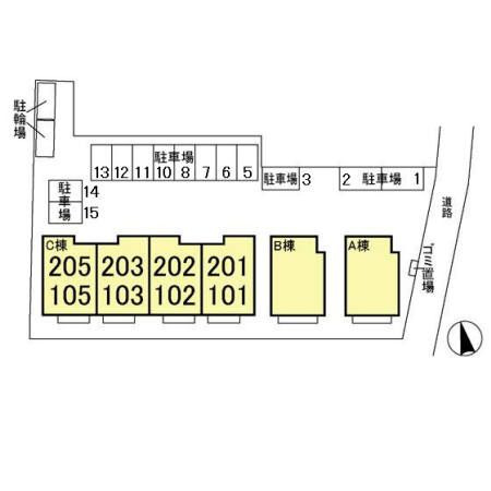 ビューフォレスト　Ｃの区画図