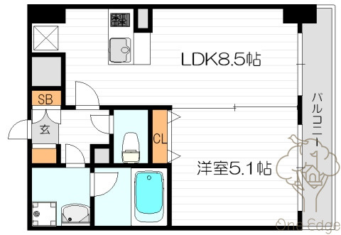 CITY SPIRE十三東の間取り