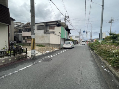【前面道路含む現地写真】 | 加納８丁目土地（建築条件付売土地）