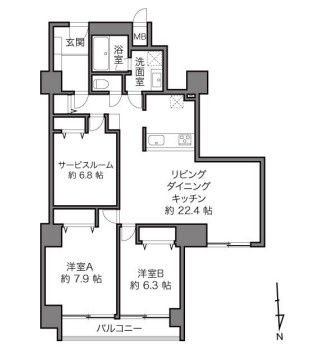 【間取り】 | ブロードウェイ　