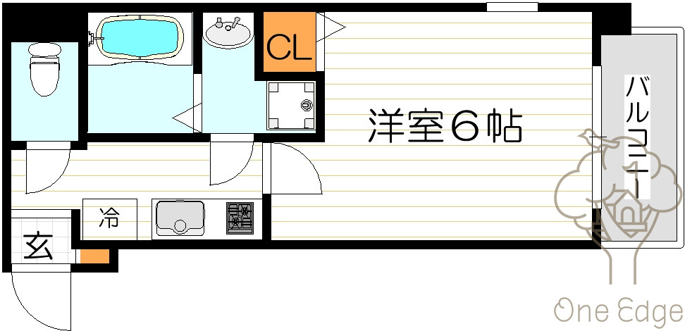 アイリス天神橋の間取り