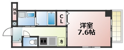 【間取り】 | クレセール今里　仲介手数料無料