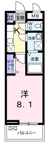 アザリアガーデン代沢の間取り|間取りです。