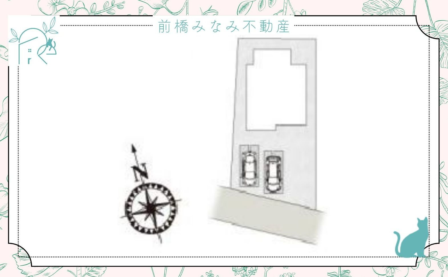 【新築】高崎市柴崎町第1期　２号棟(全３棟)　ワイウッドコート　新築建売分譲の区画図