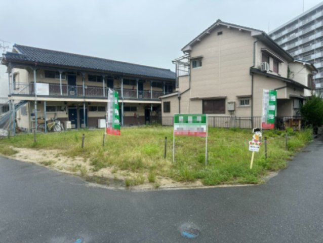 枚方市黄金野1丁目の前面道路含む現地写真