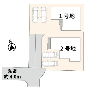 アイパッソの家／東区三郎2丁目3期2号地の区画図