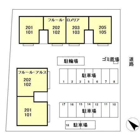 フルール・　アルスの区画図
