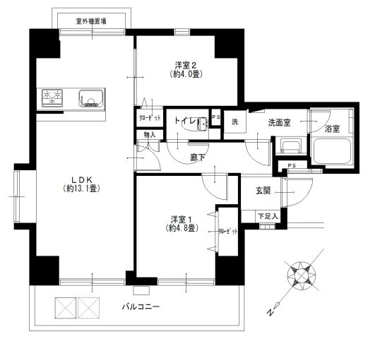 【間取り】 | ハイシティ目黒