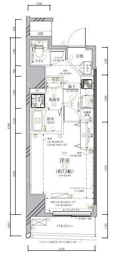 ディアレイシャス西大島駅前の間取り