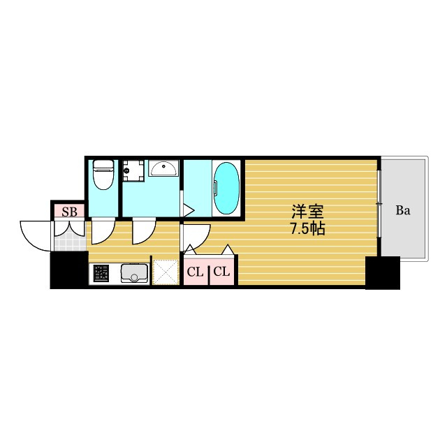 S-RESIDENCE新大阪WESTの間取り