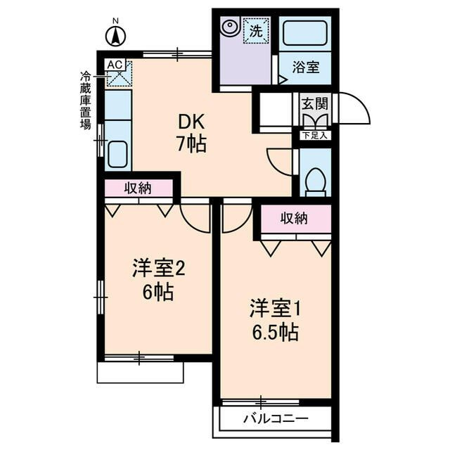 マロンクラッセＥ棟の間取り