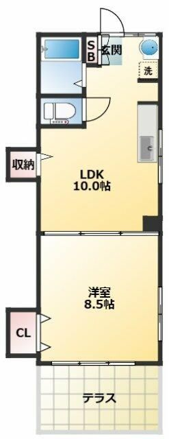 メゾンドールの間取り|間取りです。