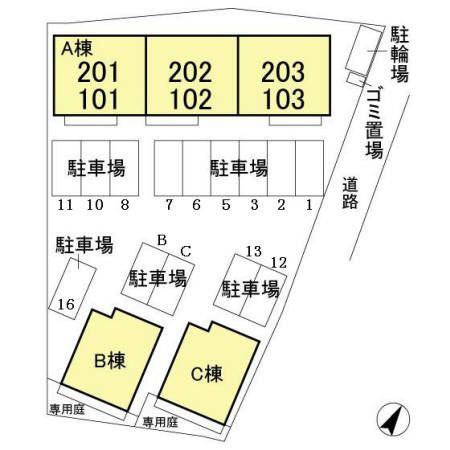 ブルーウェル　Ａの区画図