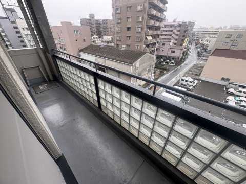 一力グランドマンションのバルコニー