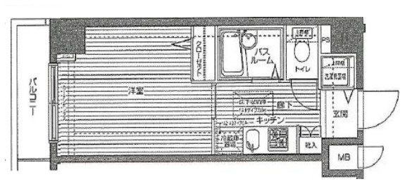 中野区江古田４丁目の賃貸マンションの間取り
