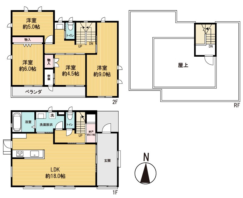 邑楽郡大泉町吉田　中古戸建の間取り|図面と現況が異なる場合、現況を優先とします。