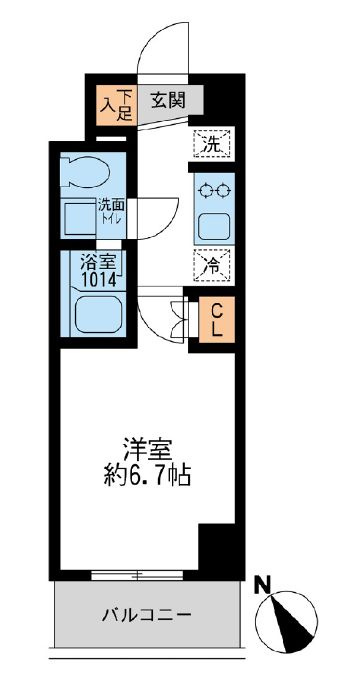 アーデン門前仲町の間取り