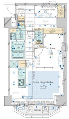 コンシェリア新橋　ＭＡＳＴＥＲ’Ｓ　ＶＩＬＬＡの間取り