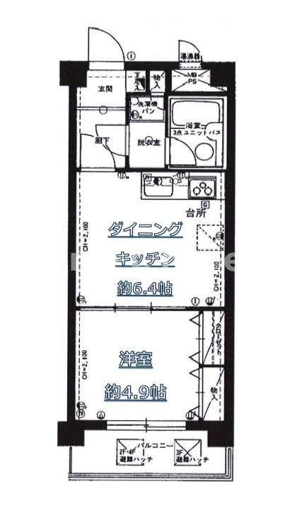 ライオンズマンション新板橋の間取り