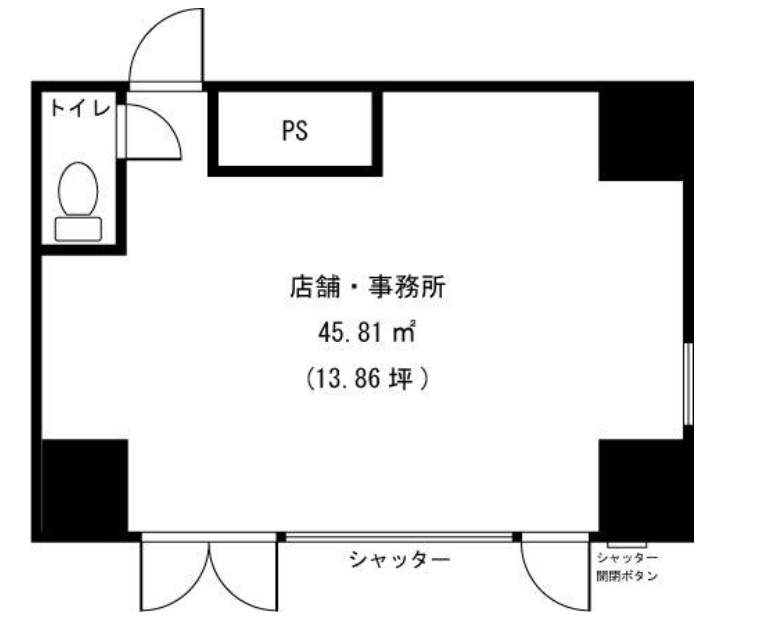 横浜市青葉区田奈町の倉庫の間取り