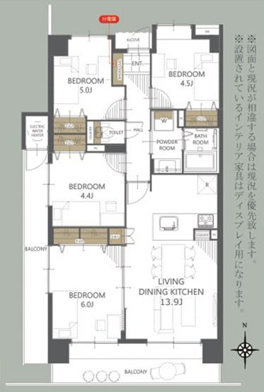 【間取り】 | ウィステリアコート平町　中古マンション